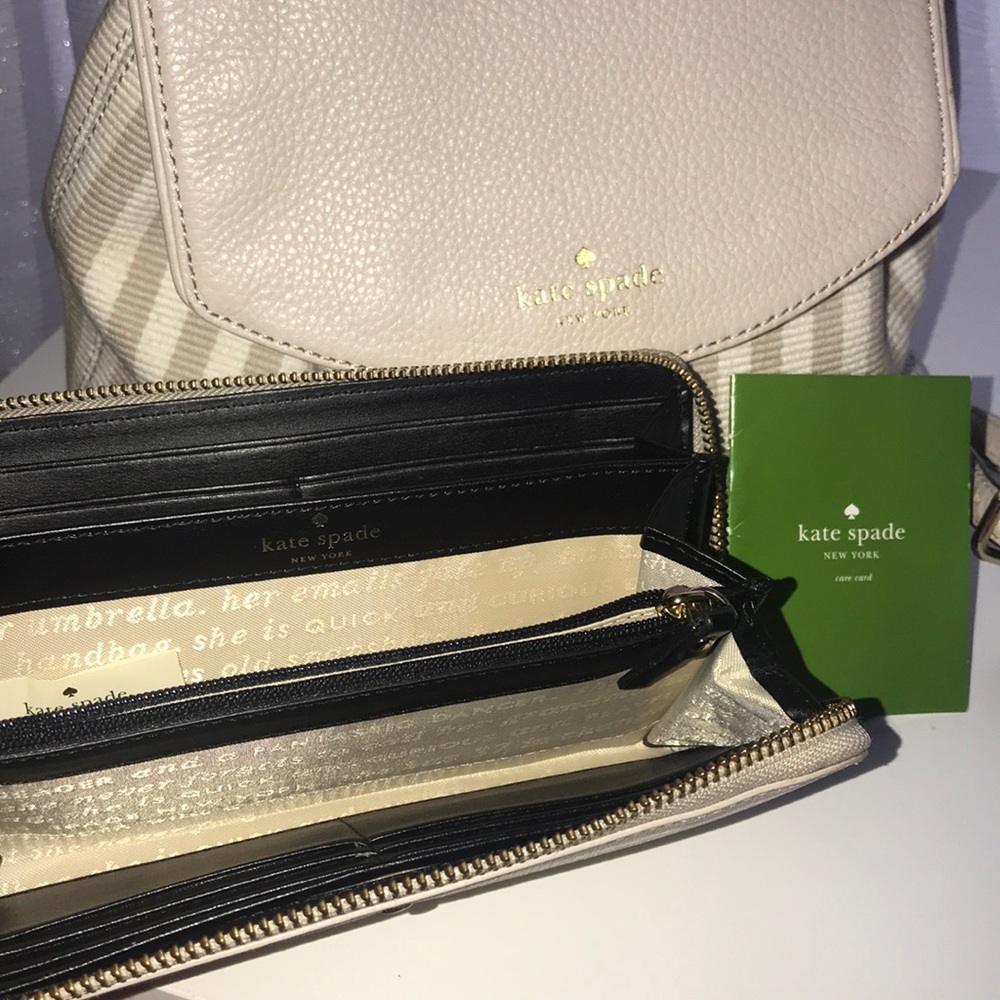 🎉 HP 🎉 Kate Spade Backpack + matching wallet ♠️ - Picture 6 of 8